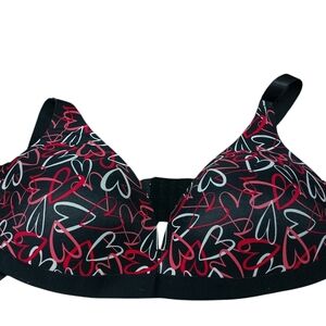Balenciaga Red and Black Full Coverage Bra